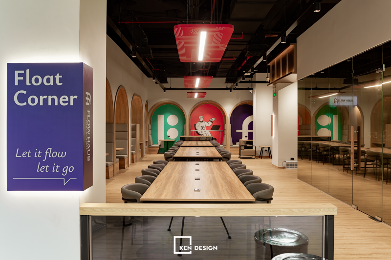 Thi công cafe coworking Flow Haus tại Lê Văn Lương